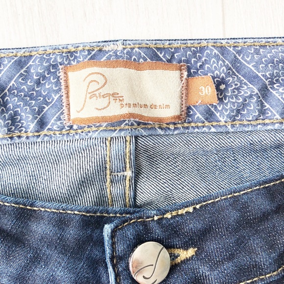 Paige Blue Heights Super Peg Skinny Jean SZ 30 - Picture 5 of 5
